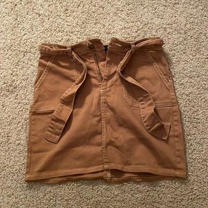 Tinsel brown denim skirt
